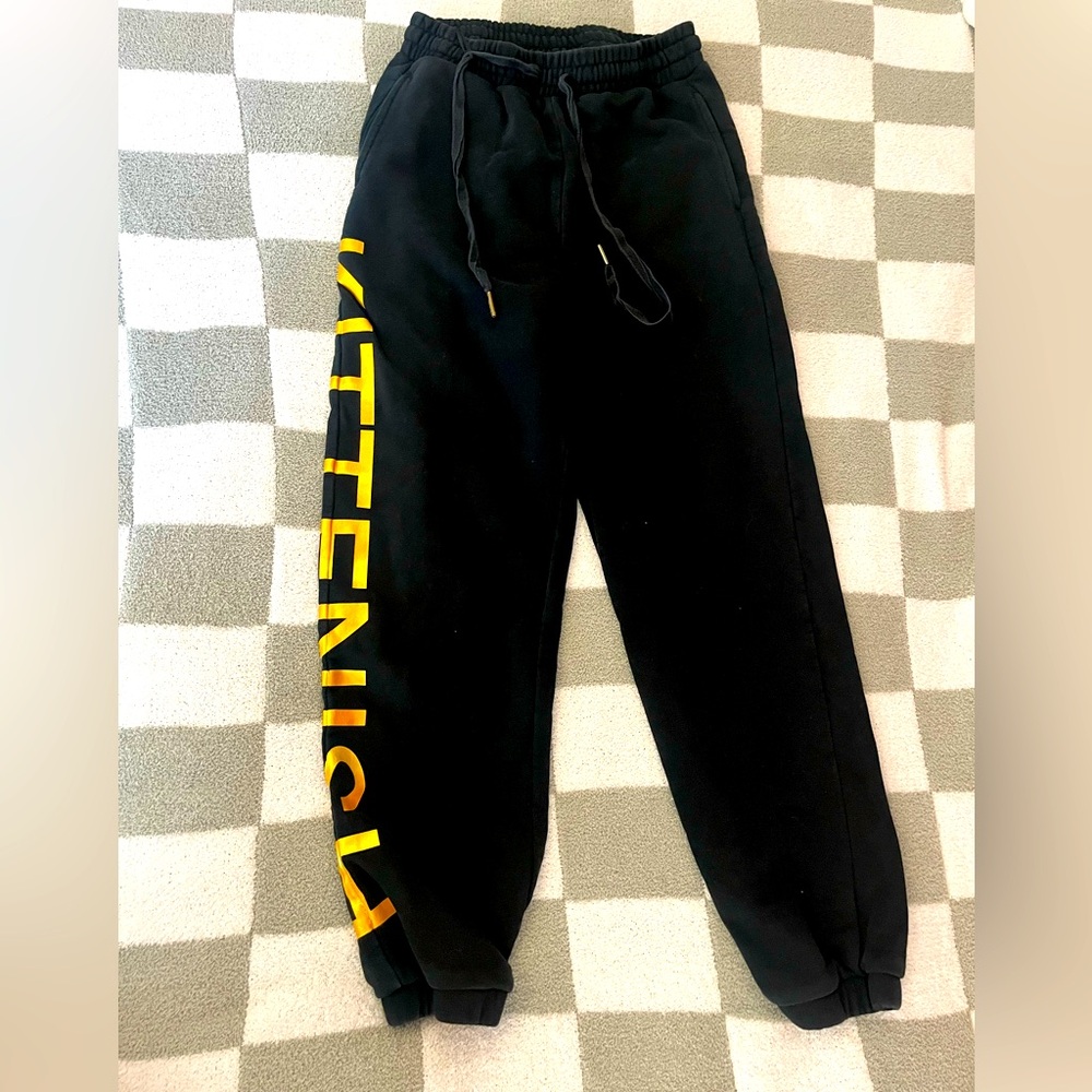Kittenish Sweatpants Black Jogger Stretch High Waist Lounge